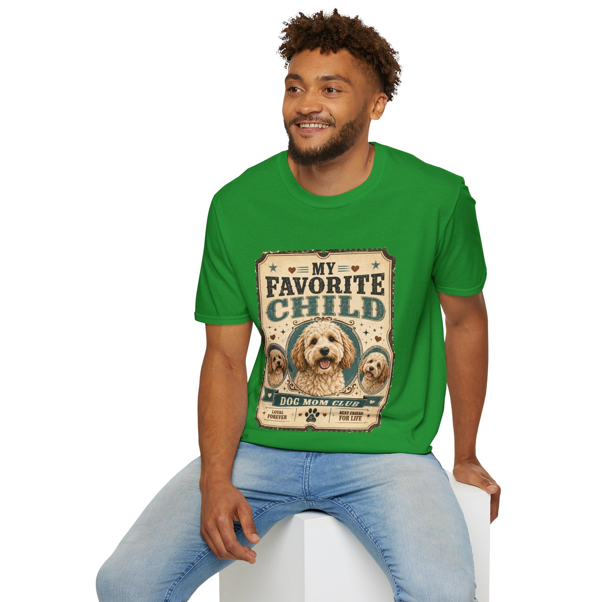 Favorite Child T-Shirt — "My Favorite Child" Dog Mom Club Vintage Tee