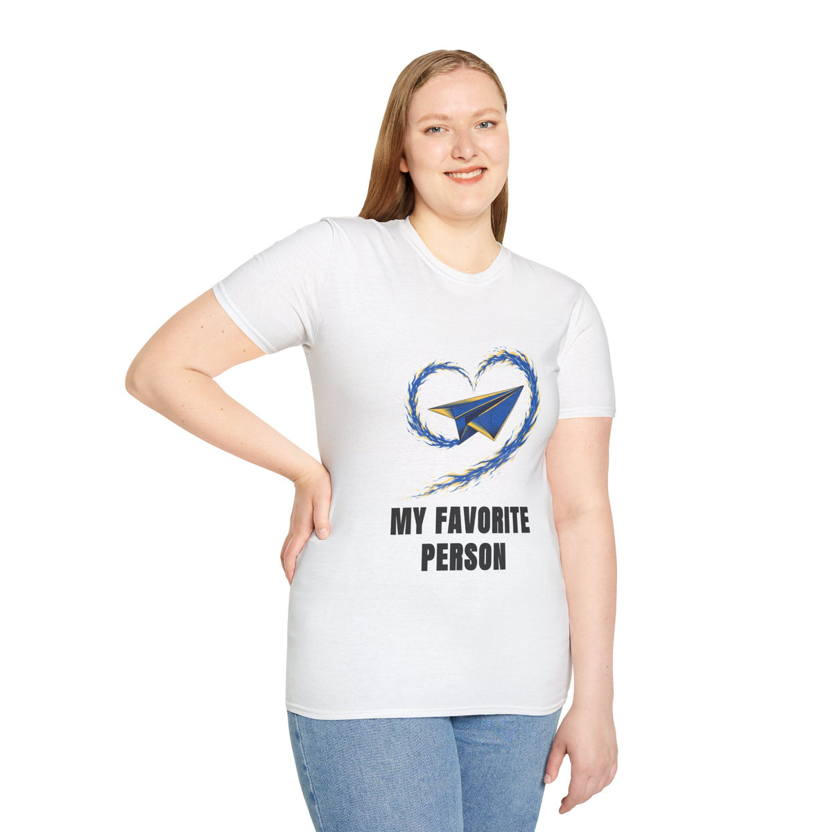 Paper Plane Heart T-Shirt — “My Favorite Person” Graphic Tee - Trending Now - August 2026