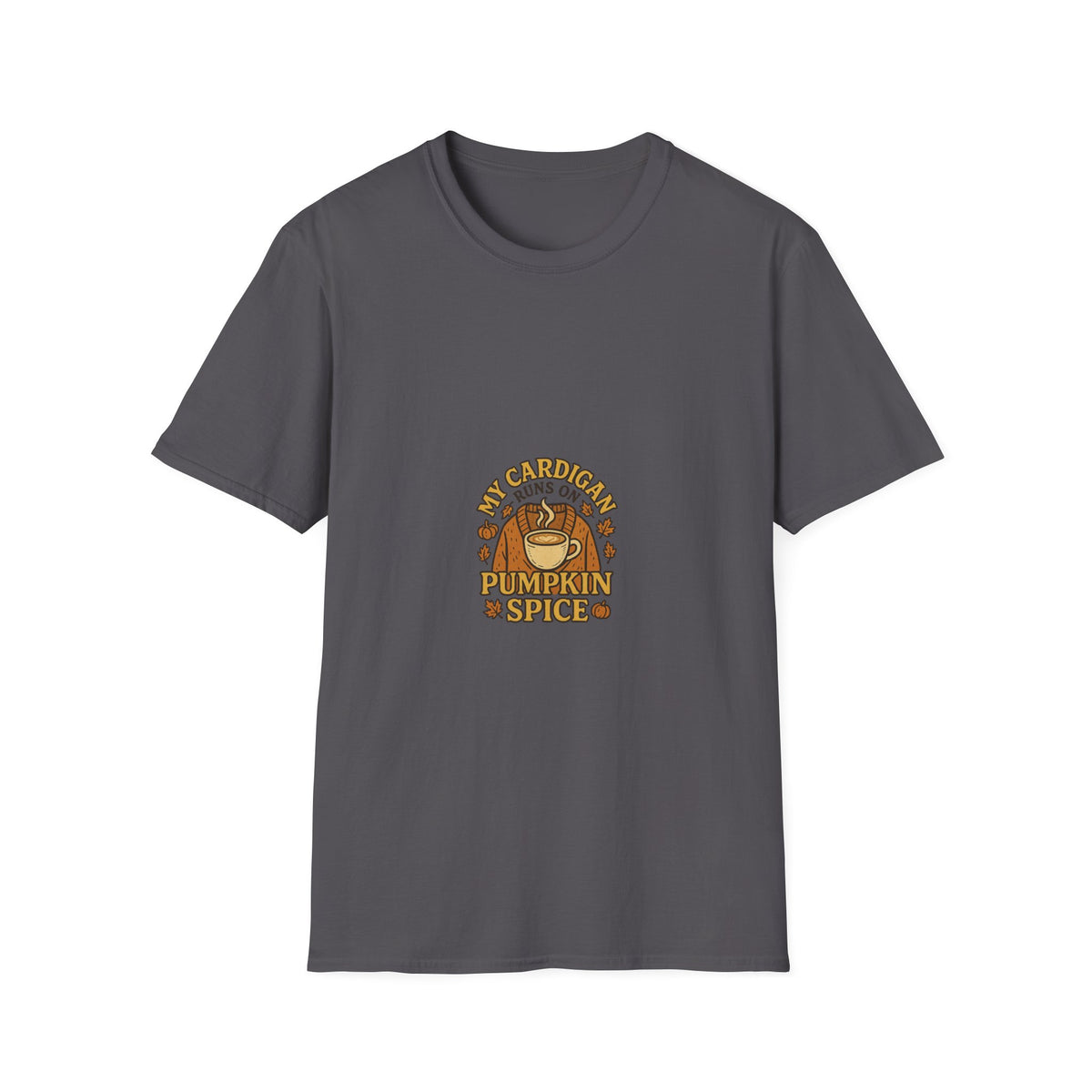 Pumpkin Spice Crewneck T-Shirt — 'My Cardigan Smells Like Pumpkin Spice' Fall Graphic Tee - Trending Now - October 2026