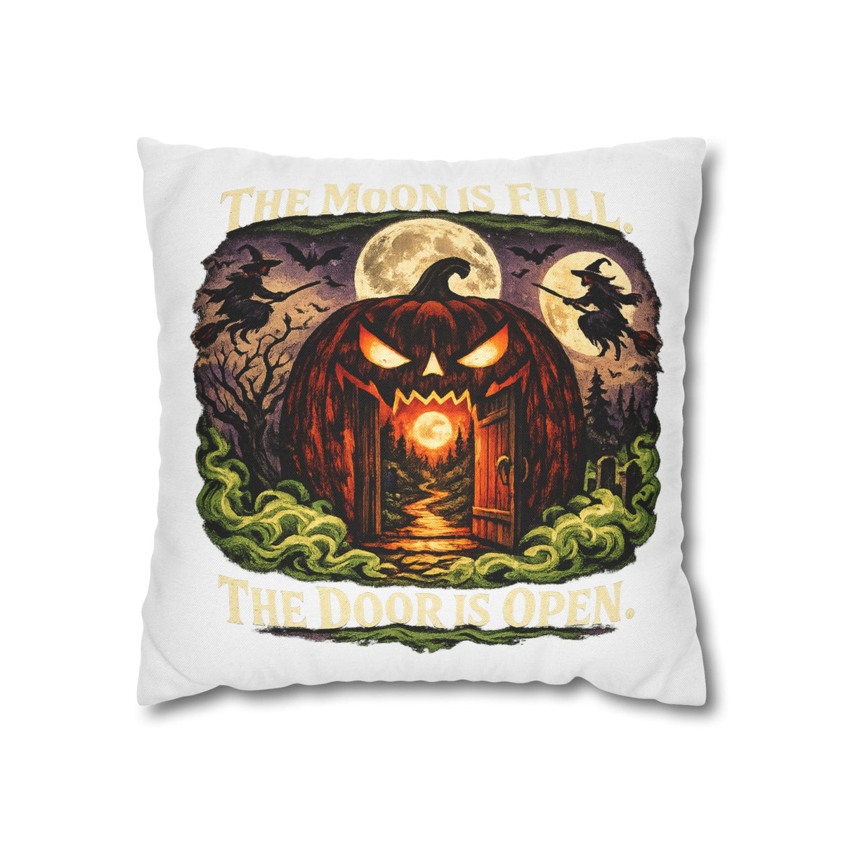 Halloween Pumpkin Door Decorative Pillowcase