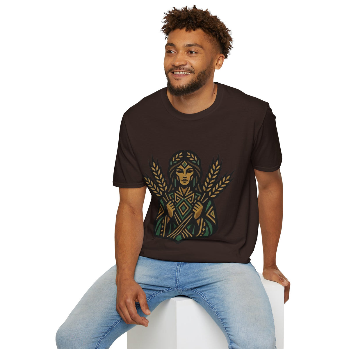 Virgo Zodiac Harvest Goddess T-Shirt — Wheat Maiden Graphic Tee