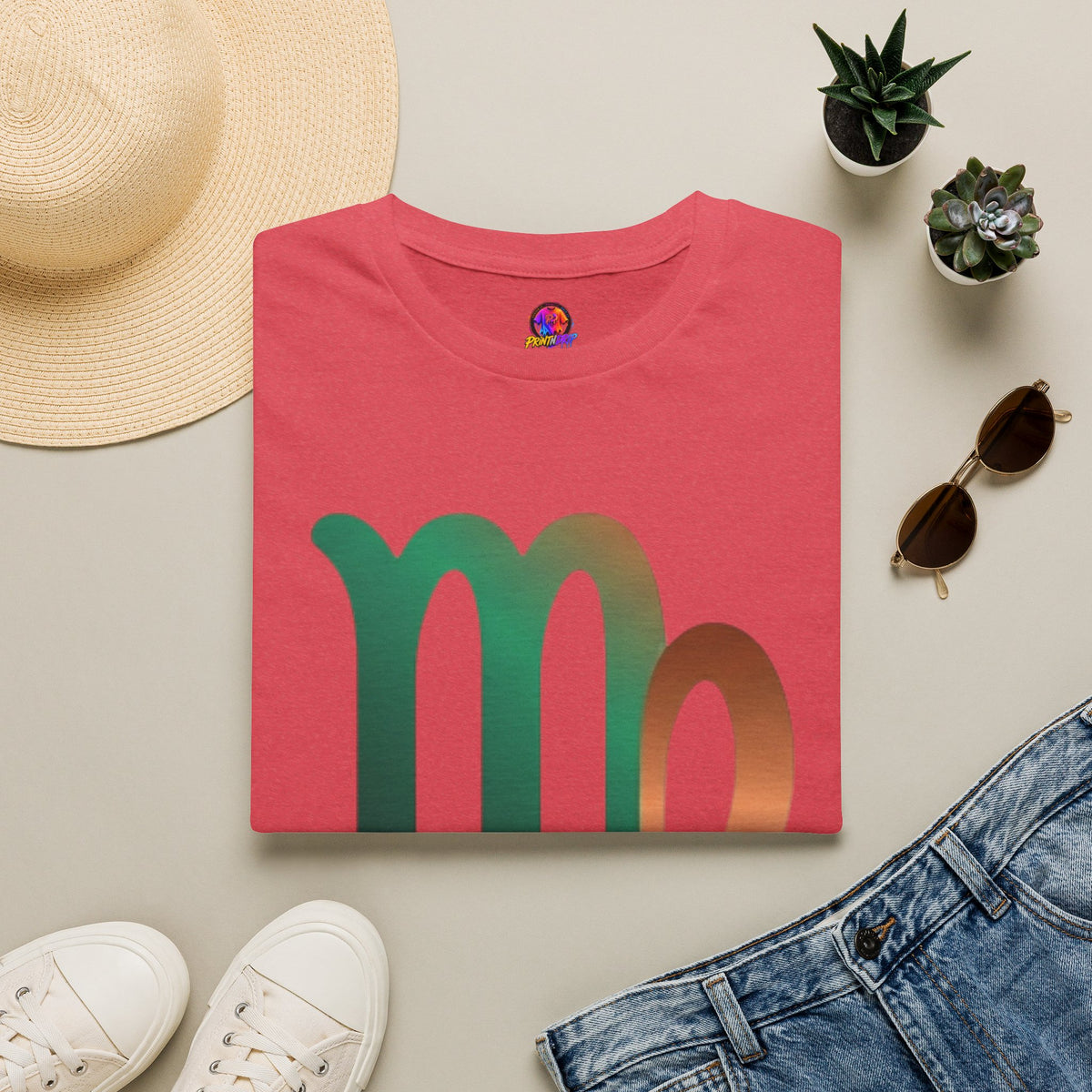 Virgo Zodiac Drip T-Shirt — Colorful Virgo Sign Astrology Tee