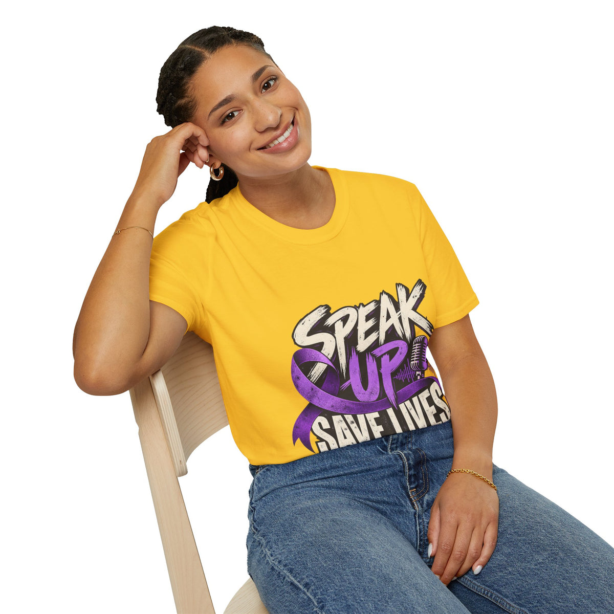 Speak Up Save Lives Domestic Violence Awareness T-Shirt