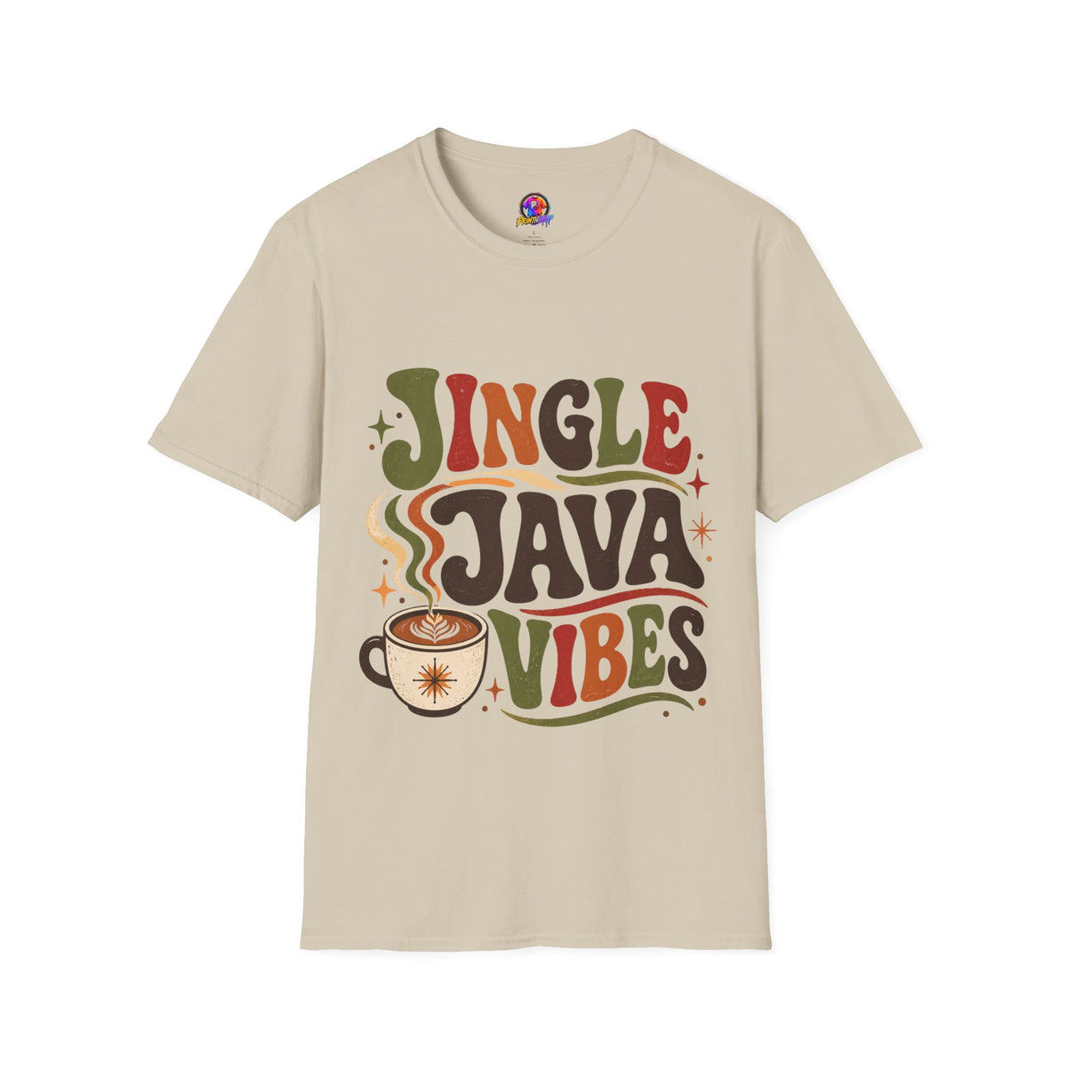 Retro "Jingle Java Vibes" T-Shirt