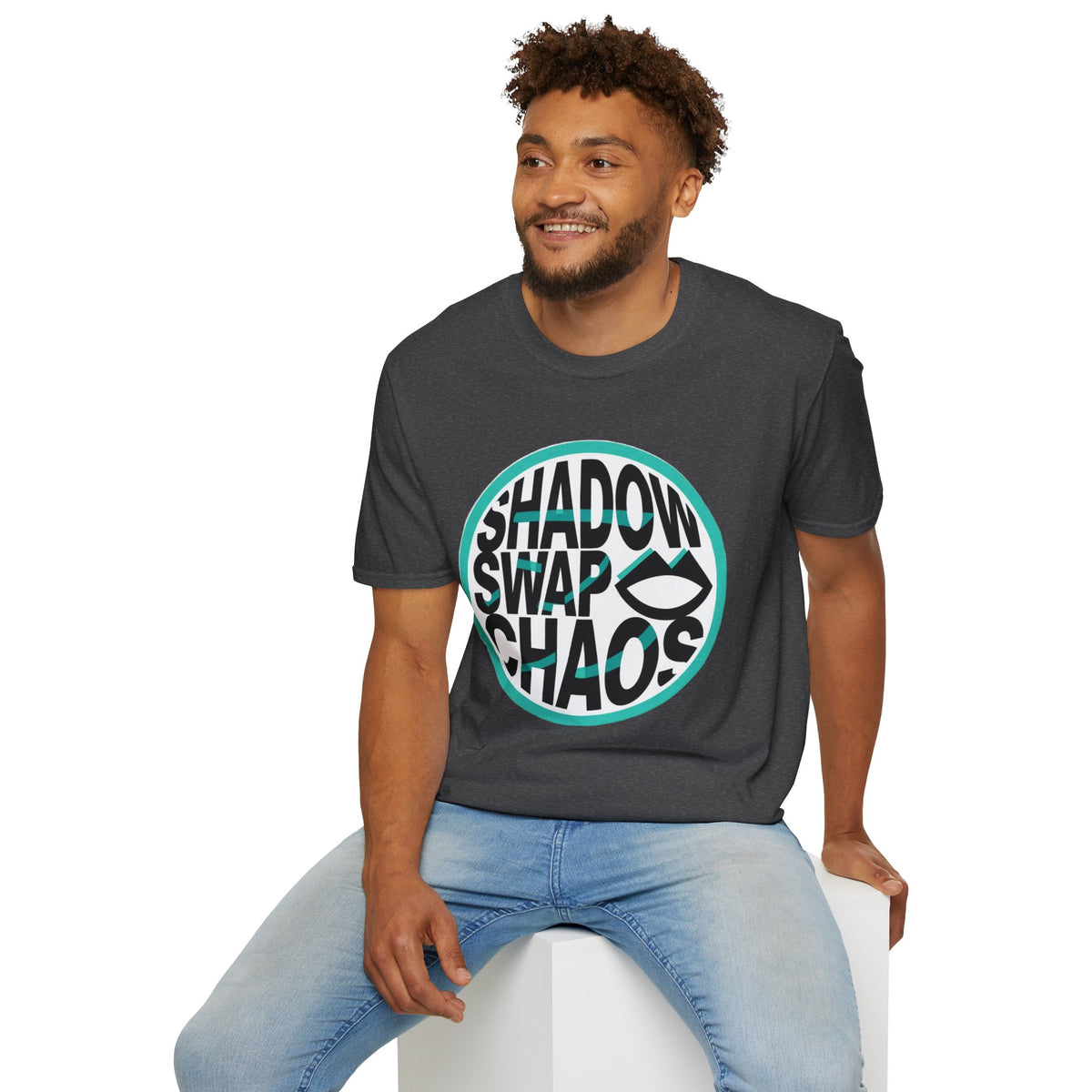 Shadow Swap Chaos T-Shirt — Retro Circular Surf/Skate Graphic Tee - Trending Now - August 2026
