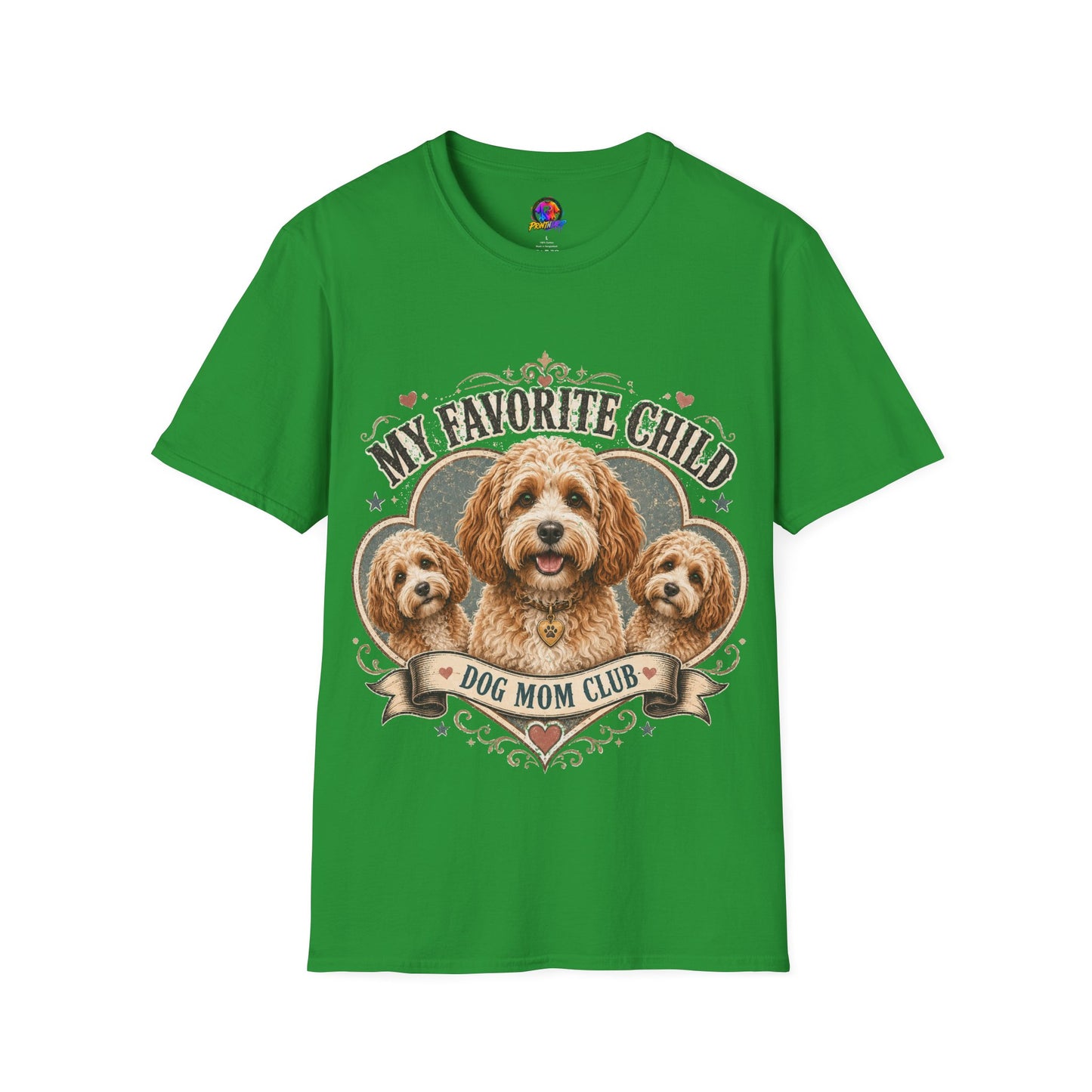Dog Mom T-Shirt — "My Favorite Child" Cavalier Love Graphic Tee