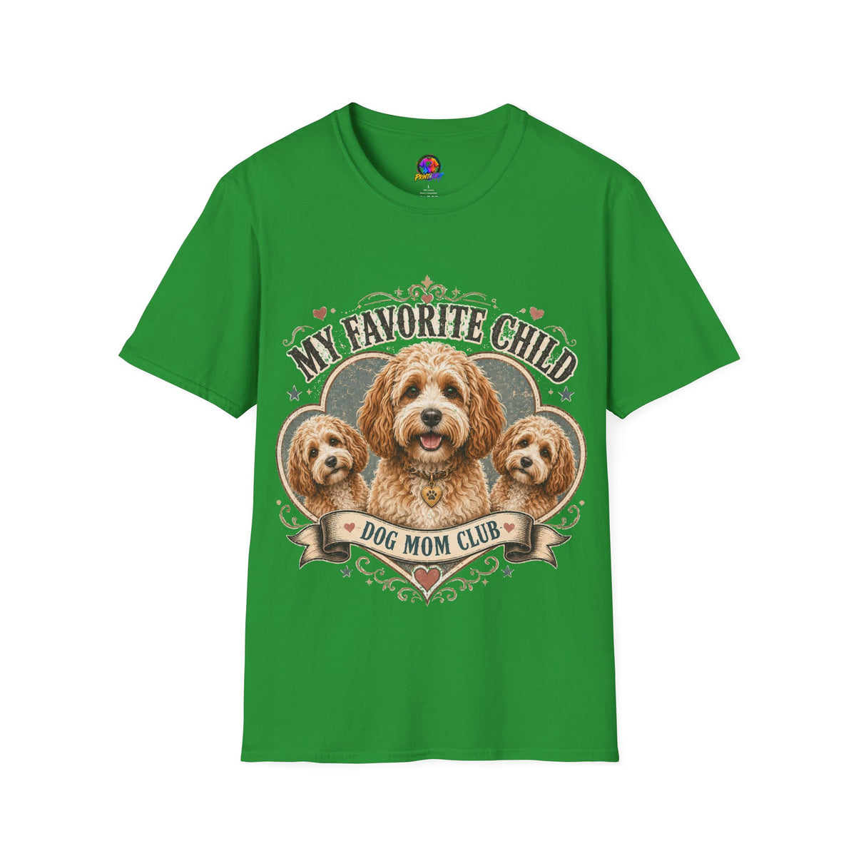 Dog Mom T-Shirt — "My Favorite Child" Cavalier Love Graphic Tee