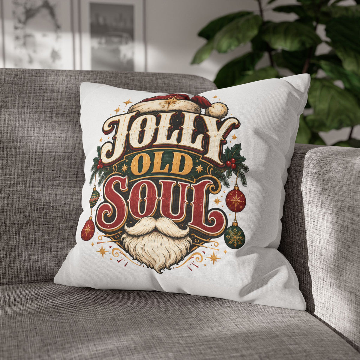 Christmas Jolly Old Soul Christmas Pillowcase
