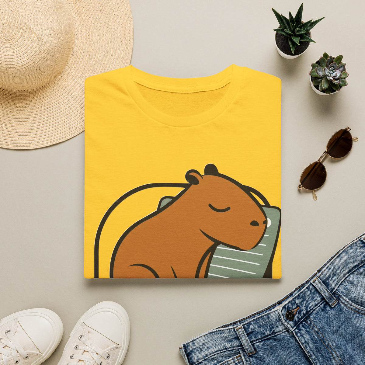 Capybara Nap T-Shirt — Cute Relaxed Capybara Illustration Tee - Trending Now - August 2026