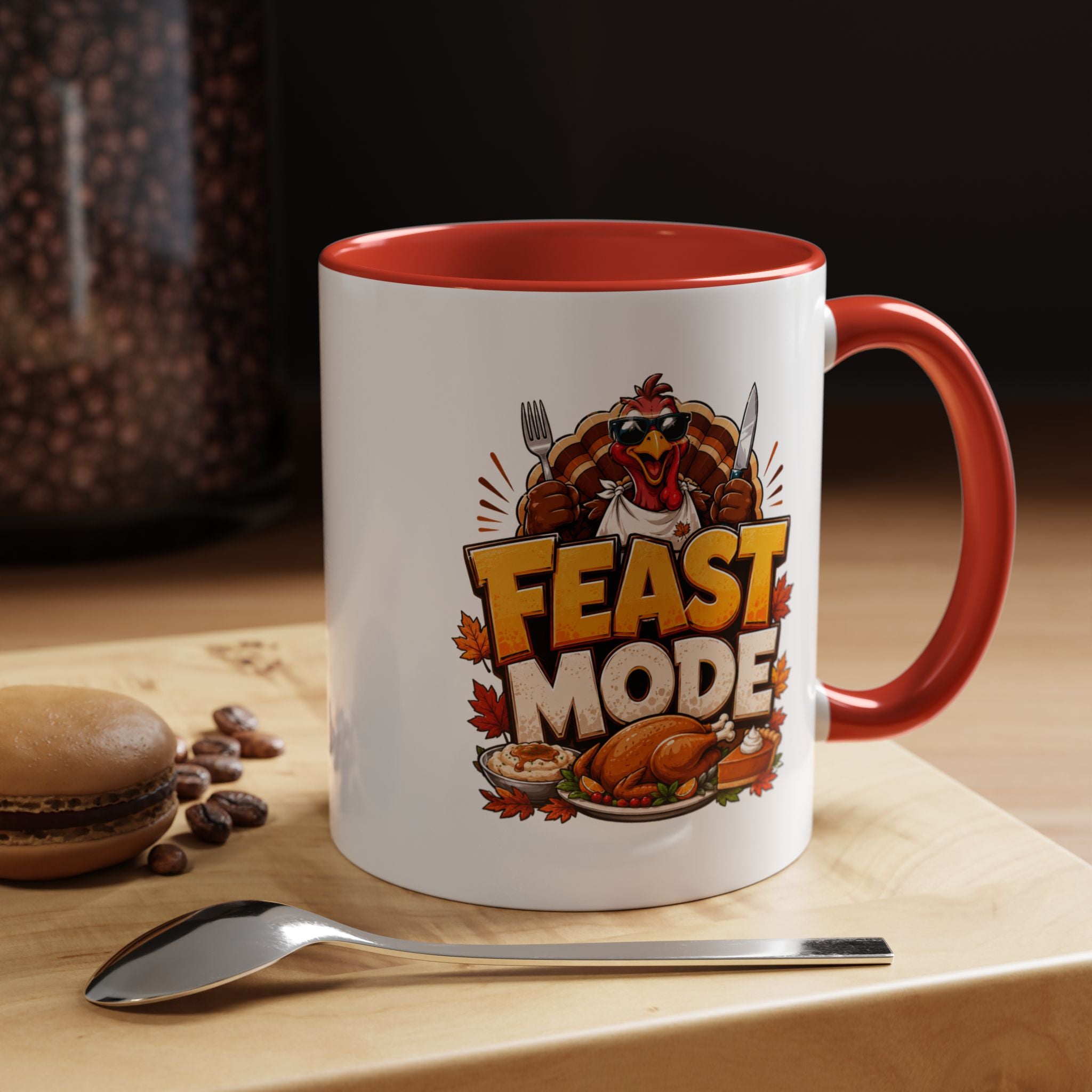 Thanksgiving Mug Feast Mode Coffee Mug — Thanksgiving Turkey Holiday Mug