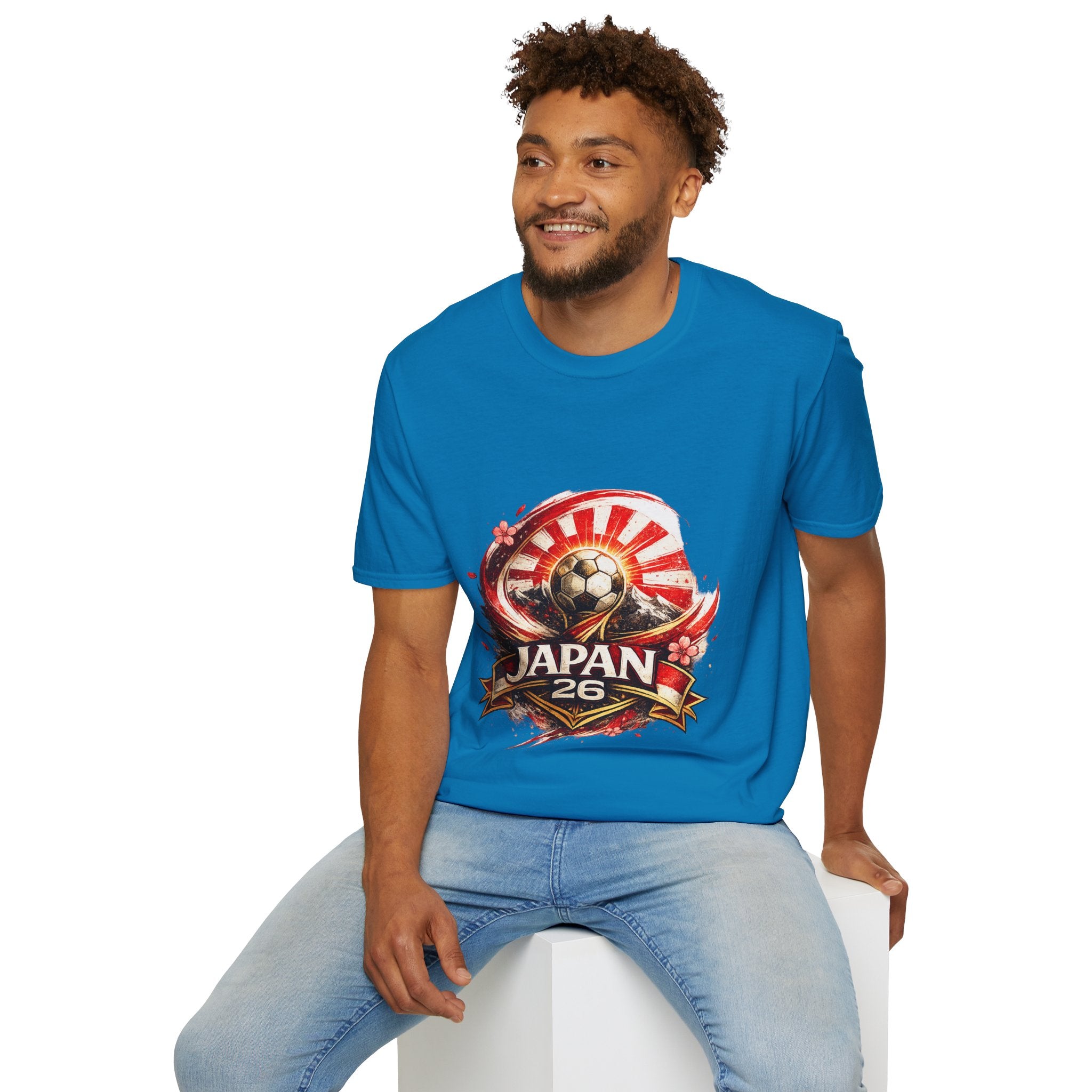 Japan Soccer T‑Shirt — Rising Sun Football Graphic