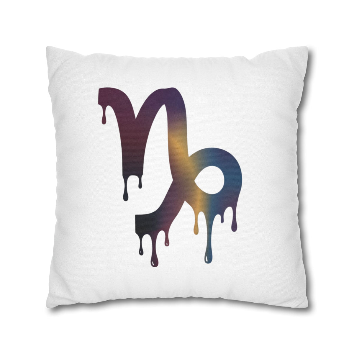 Capricorn Drip Zodiac Pillowcase — Decorative Astrology Accent