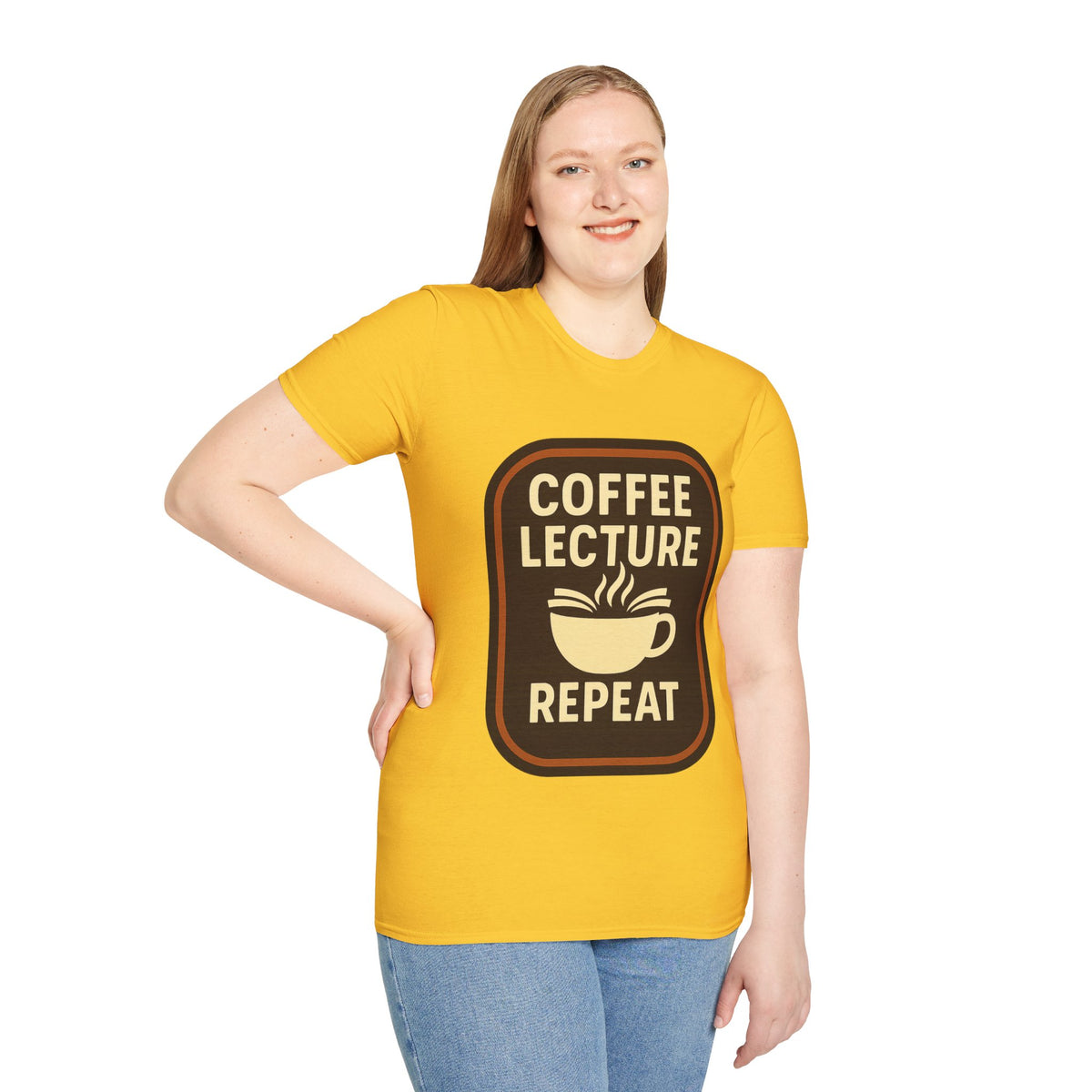 Coffee Lecture Repeat T‑Shirt — Funny Professor Coffee Tee for Teachers & Students - Trending Now - August 2026