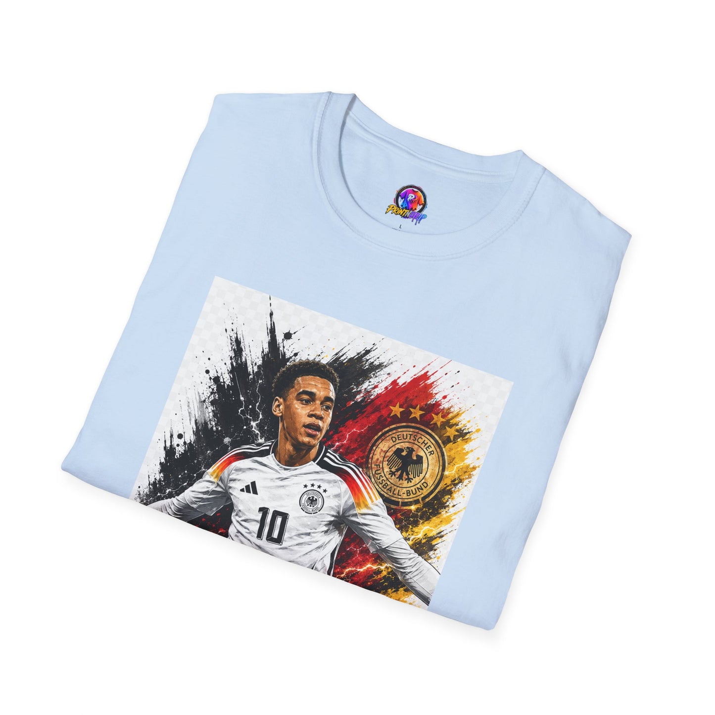 Germany Soccer Player Graphic T-Shirt — Jamal Musiala Germany Jersey Design