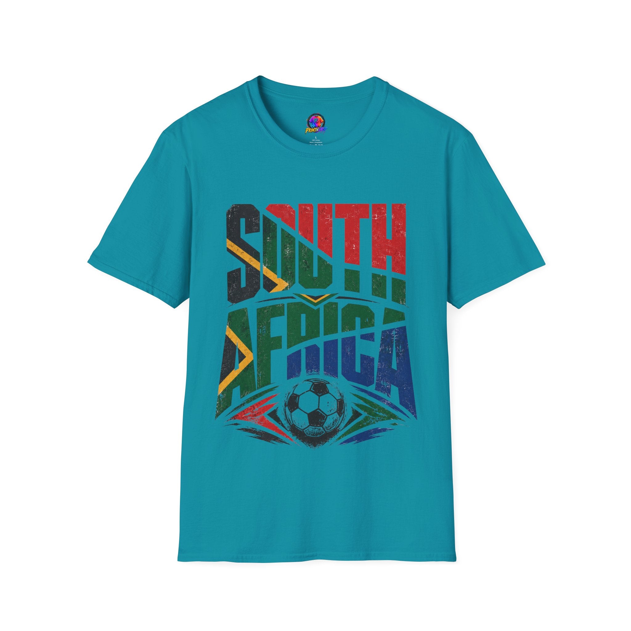 South Africa Soccer T-Shirt — Vintage Flag Football Fan Tee