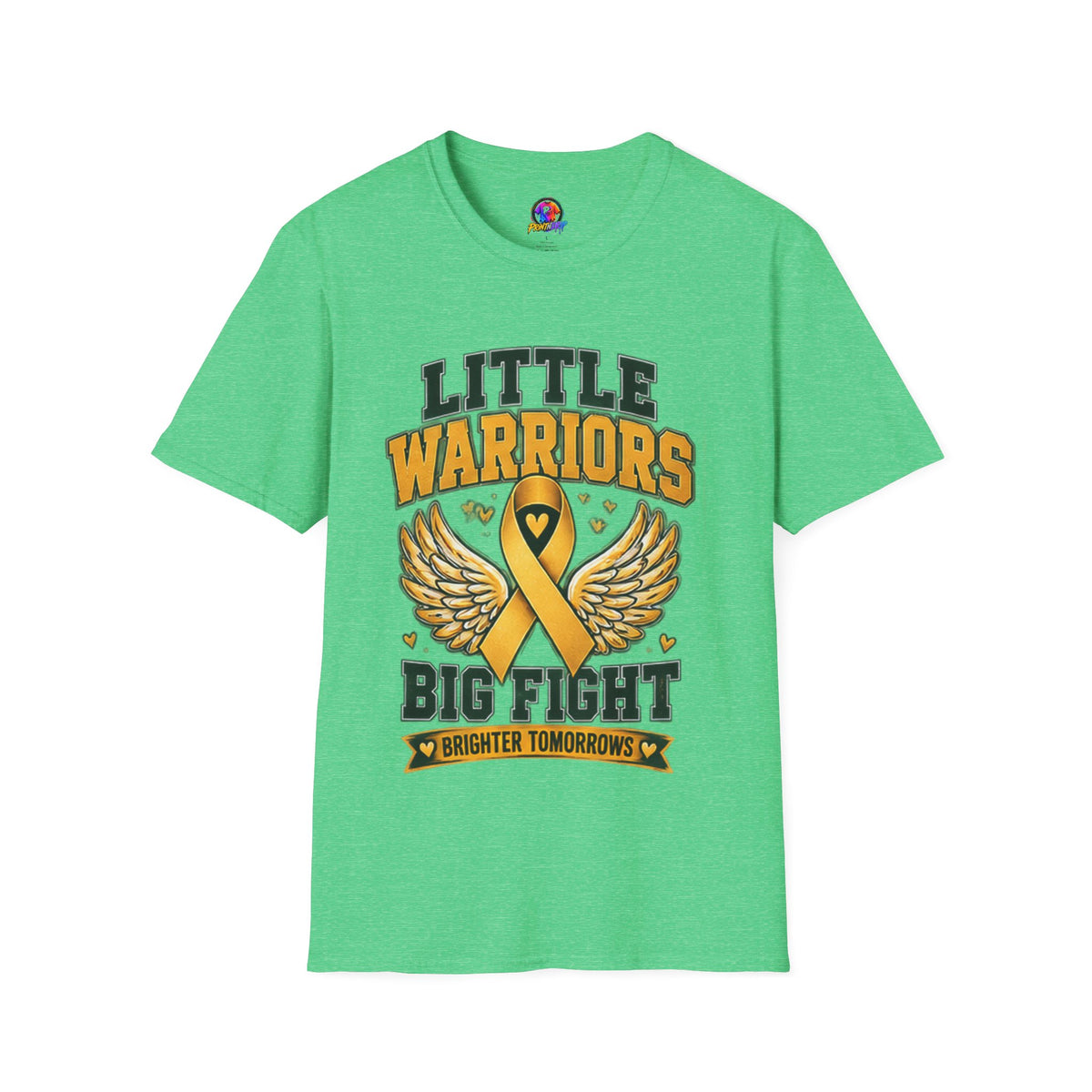 Kids T-Shirt — "Little Warriors Big Fight" Childhood Cancer Awareness Tee