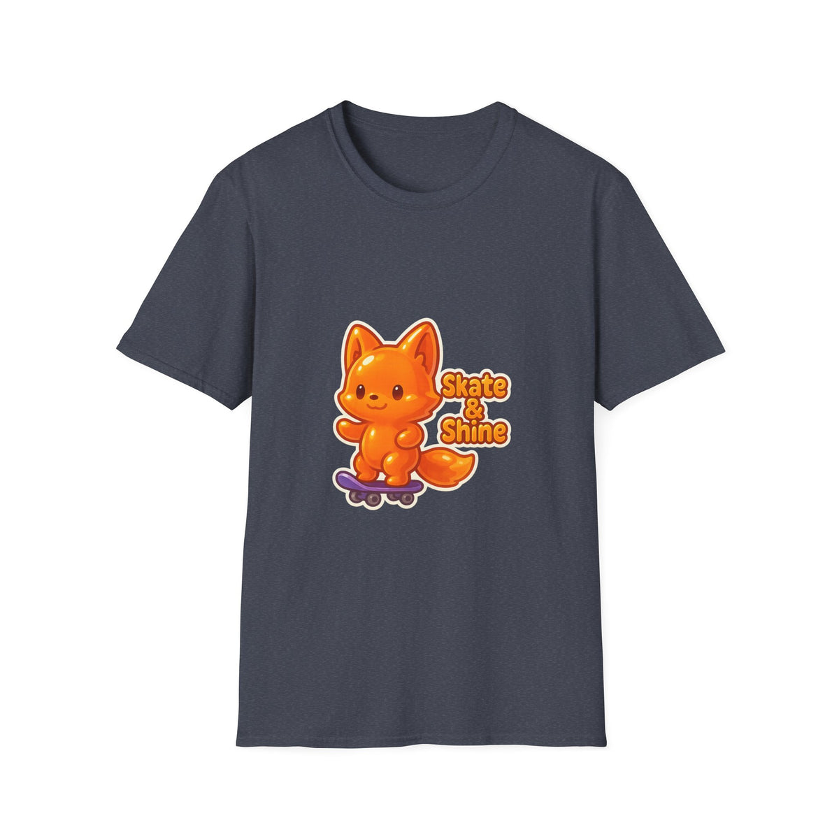 Cute Orange Fox Skateboard T-Shirt — "Gotta Skate" Graphic Tee - Trending Now - October 2026