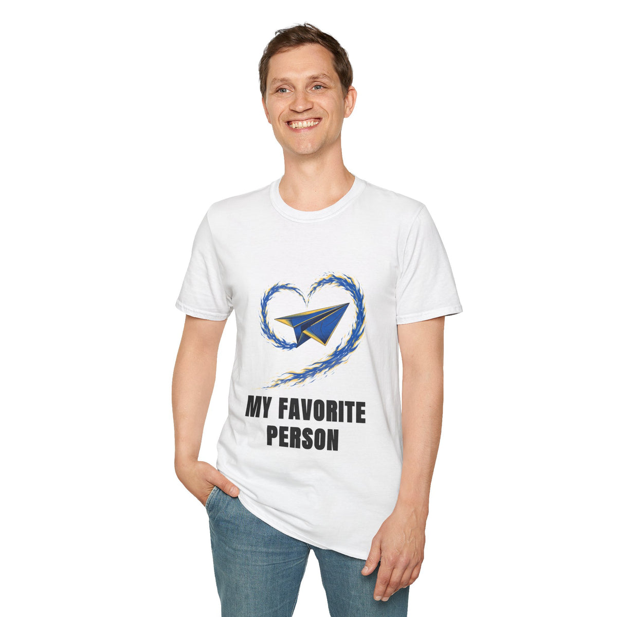 Paper Plane Heart T-Shirt — “My Favorite Person” Graphic Tee - Trending Now - August 2026