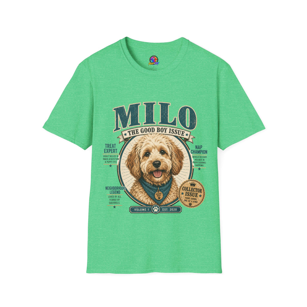 Milo 'The Good Boy Issue' T-Shirt — Cute Dog Portrait Tee