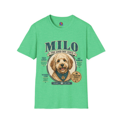 Milo 'The Good Boy Issue' T-Shirt — Cute Dog Portrait Tee