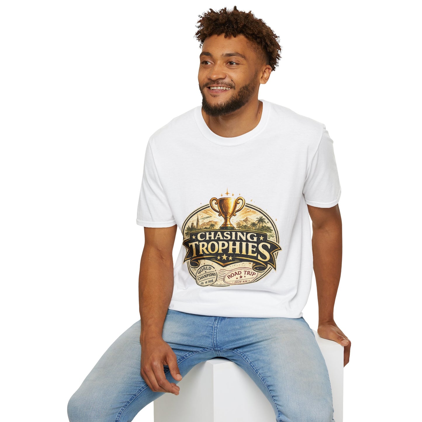 T-Shirt — Chasing Trophies Vintage Trophy Graphic Tee