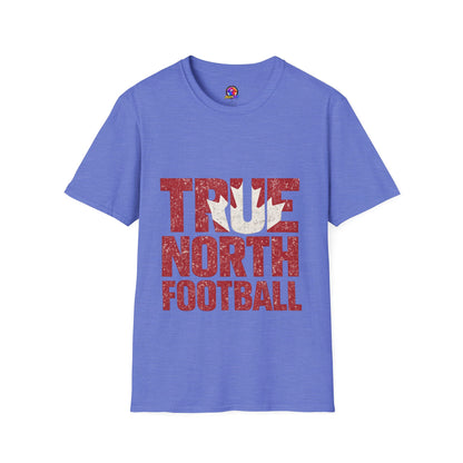 Canada True North Football T-Shirt — Vintage Canadian Leafs Sports Tee