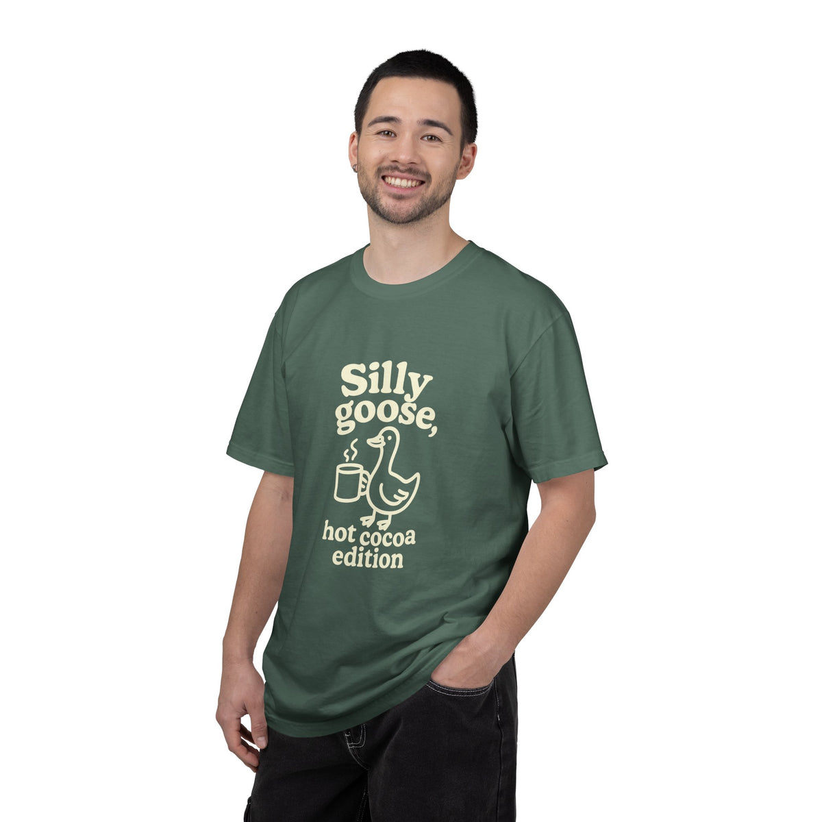 Silly Goose Hot Cocoa T-Shirt — Cute Winter Graphic Tee - Trending Now - October 2026