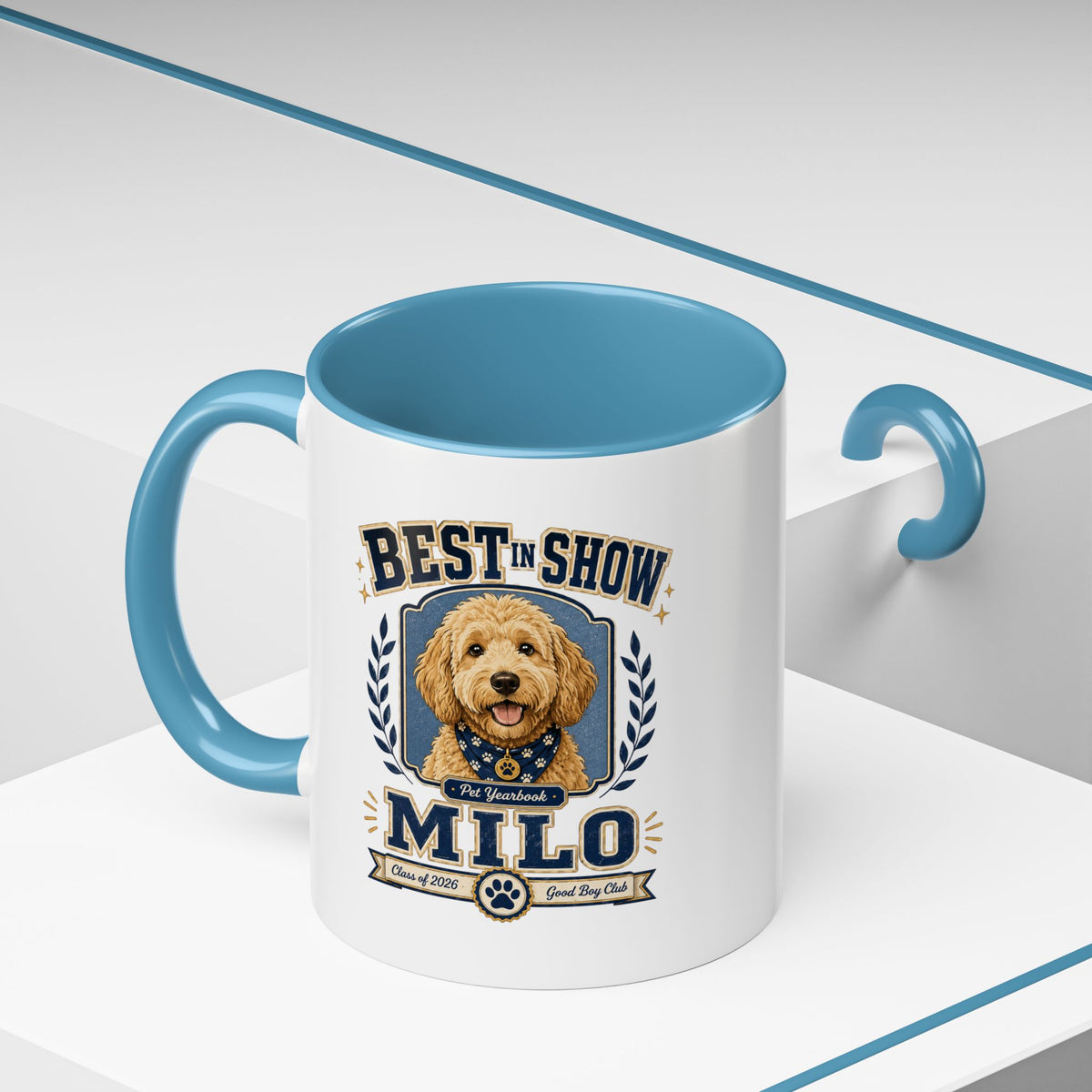 Milo Bailey Dog Dad Mom Best in Show Milo Coffee Mug — Personalized Dog Lover Accent Mug