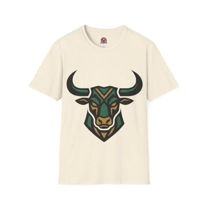 Bull Head Graphic T-Shirt — Tribal Geometric Rodeo Tee