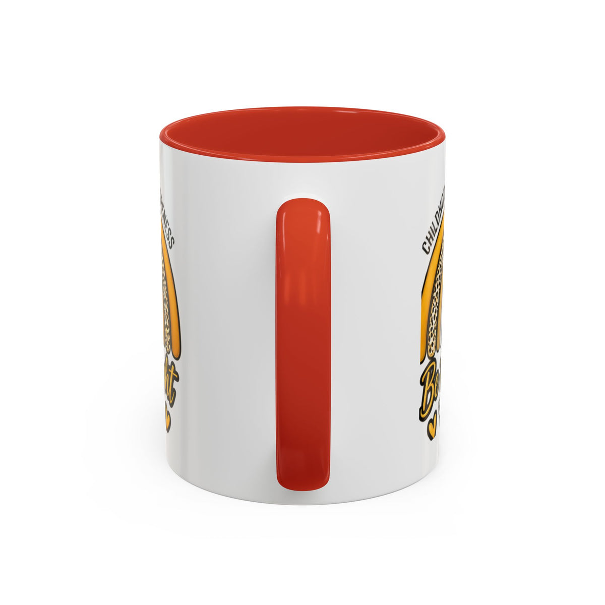 Childhood Cancer Awareness Accent Coffee Mug — "Be the Light" 11/15oz