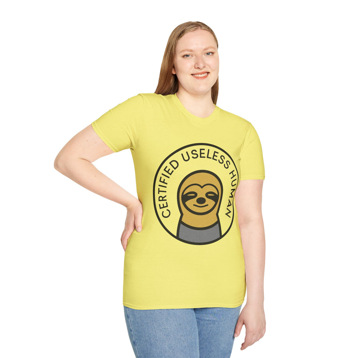 Certified Useless Human Sloth T-Shirt — Funny Lazy Sloth Graphic Tee - Trending Now - August 2026