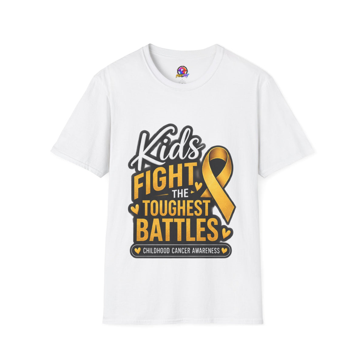 Kids Fight the Toughest Battles Childhood Cancer Awareness T-Shirt