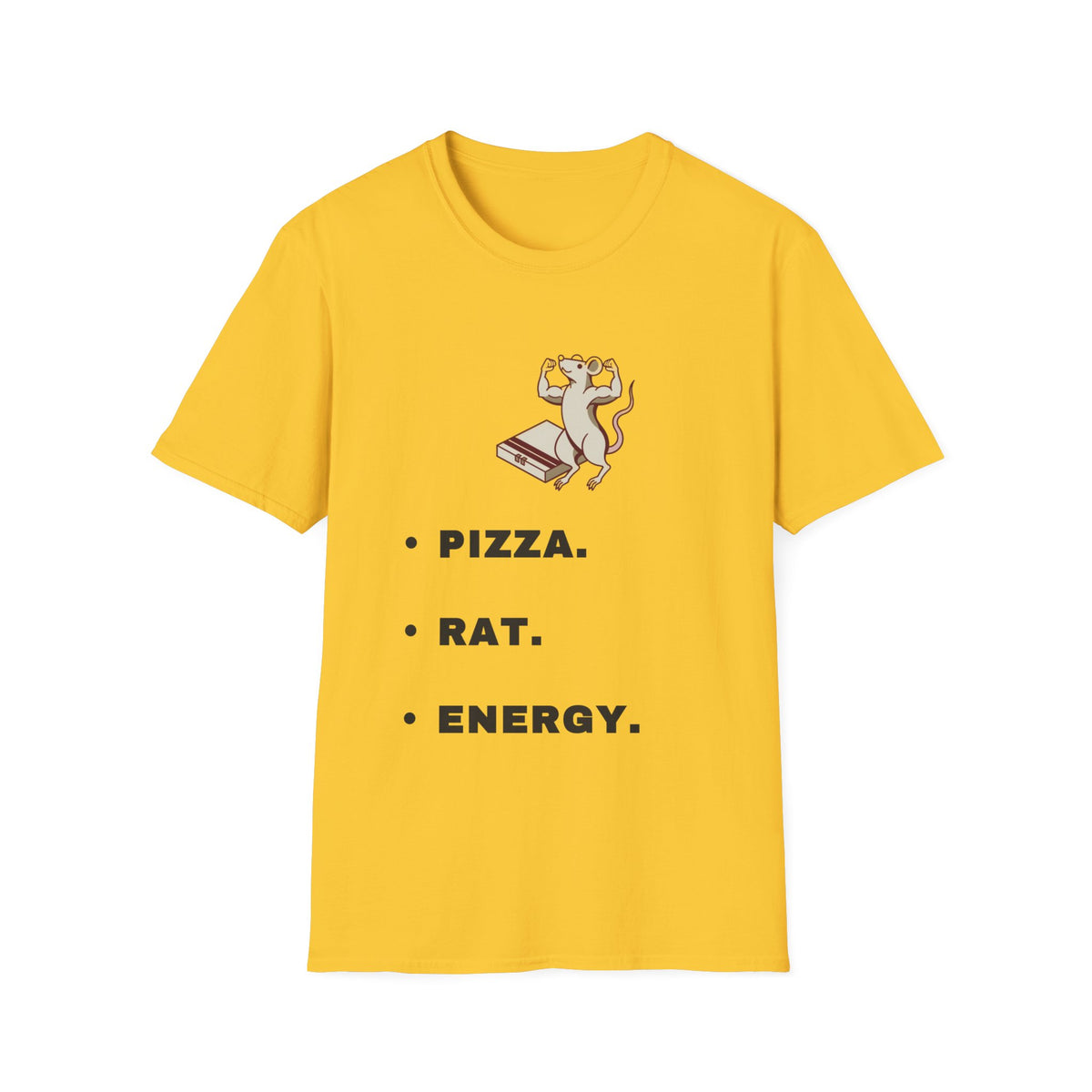 Pizza. Rat. Energy. T-Shirt — Cute Dancing Rat Pizza Graphic Tee - Trending Now - September 2026