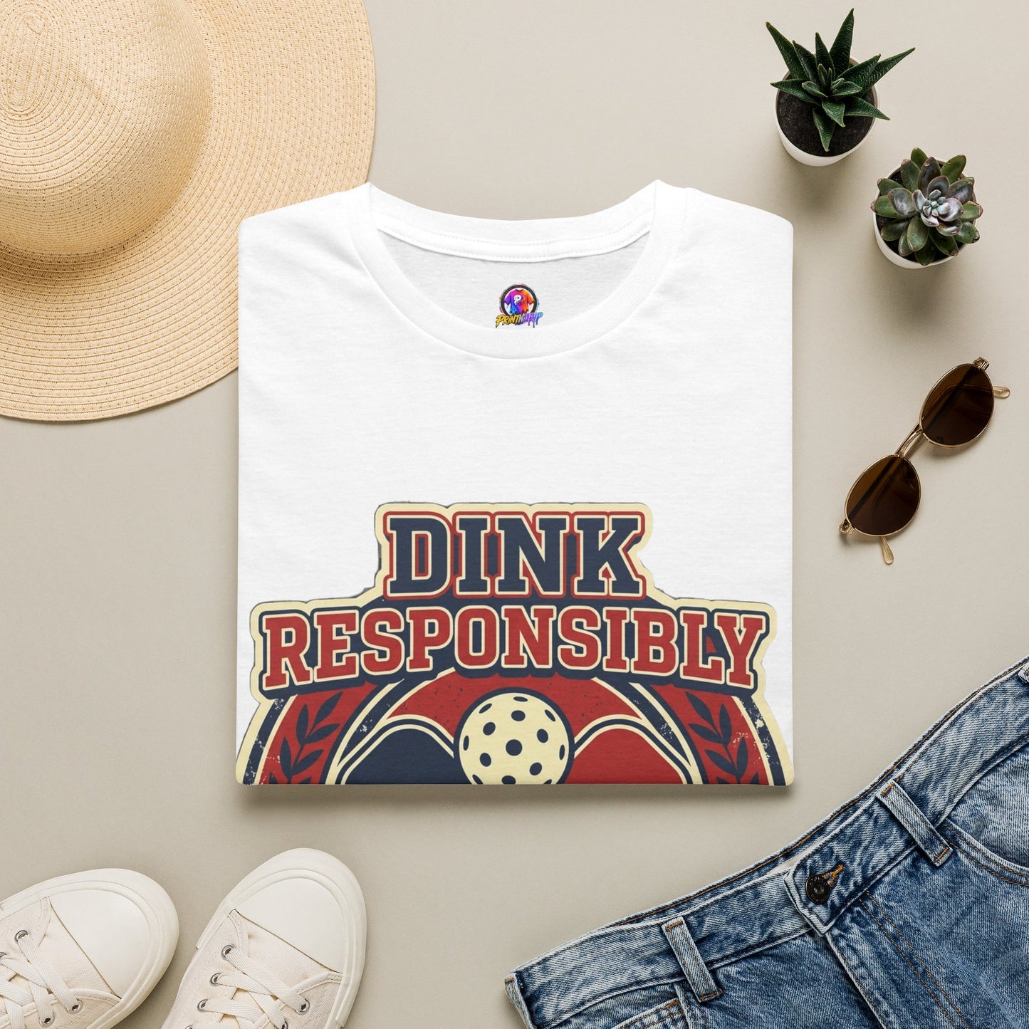 Pickleball T‑Shirt — "Dink Responsibly" Vintage Pickleball Club Tee