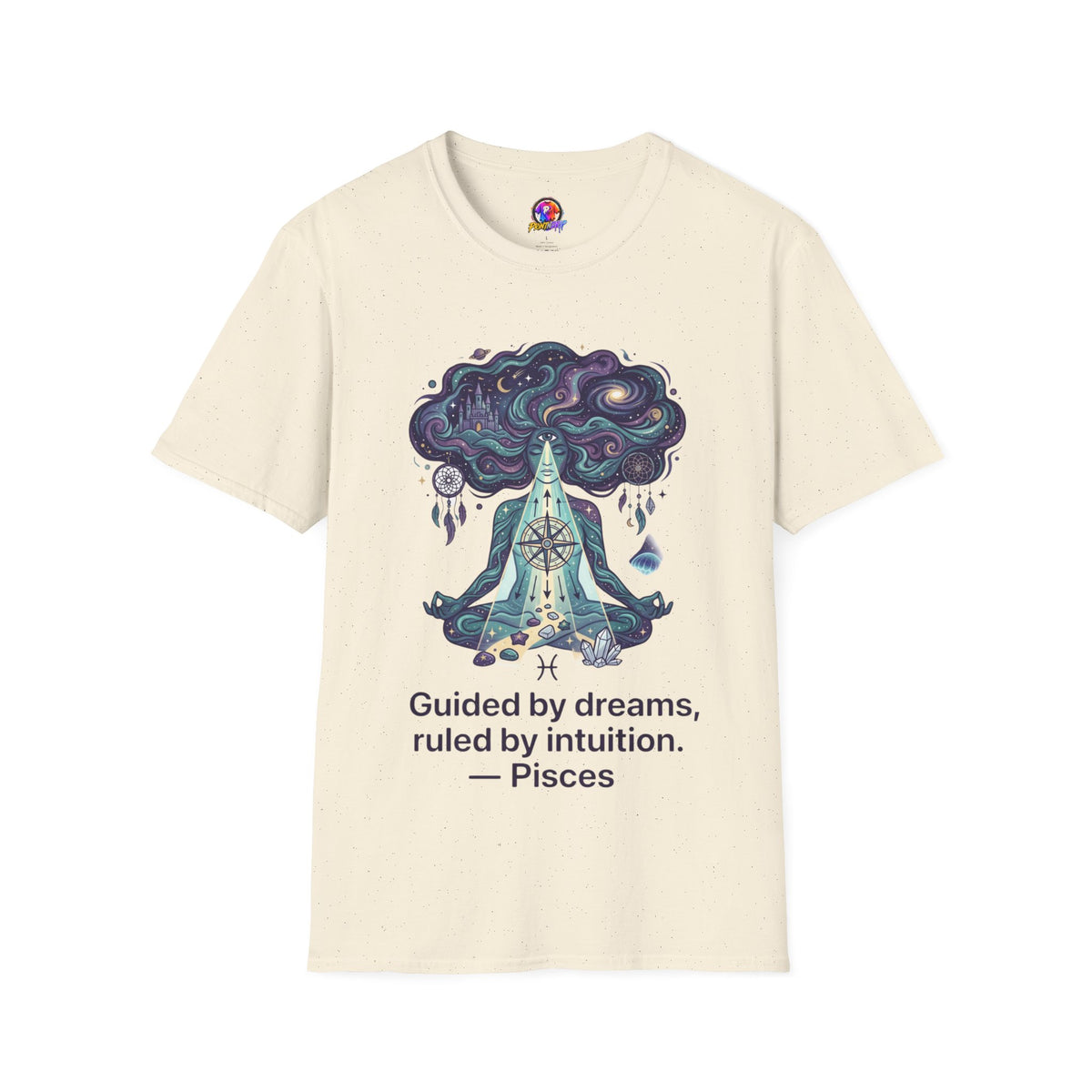 Pisces Zodiac Meditative Pisces T‑Shirt — 'Guided by dreams, ruled by intuition' Zodiac Tee