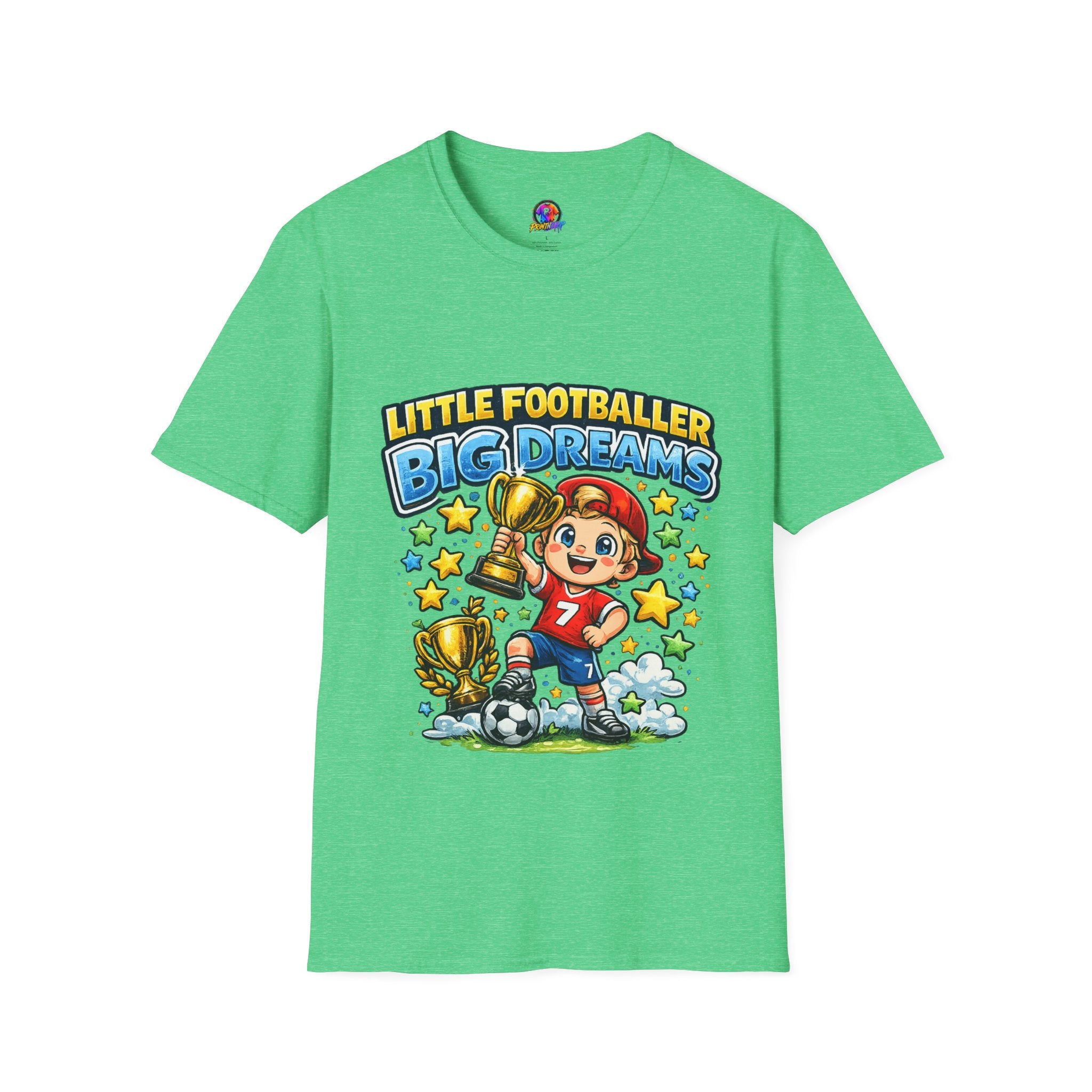 Kids Football T‑Shirt — "Little Footballer Big Dreams" Graphic Tee