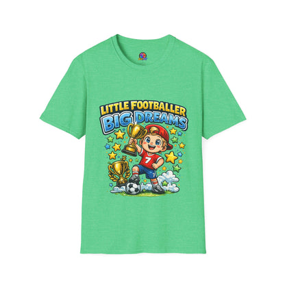 Kids Football T‑Shirt — "Little Footballer Big Dreams" Graphic Tee