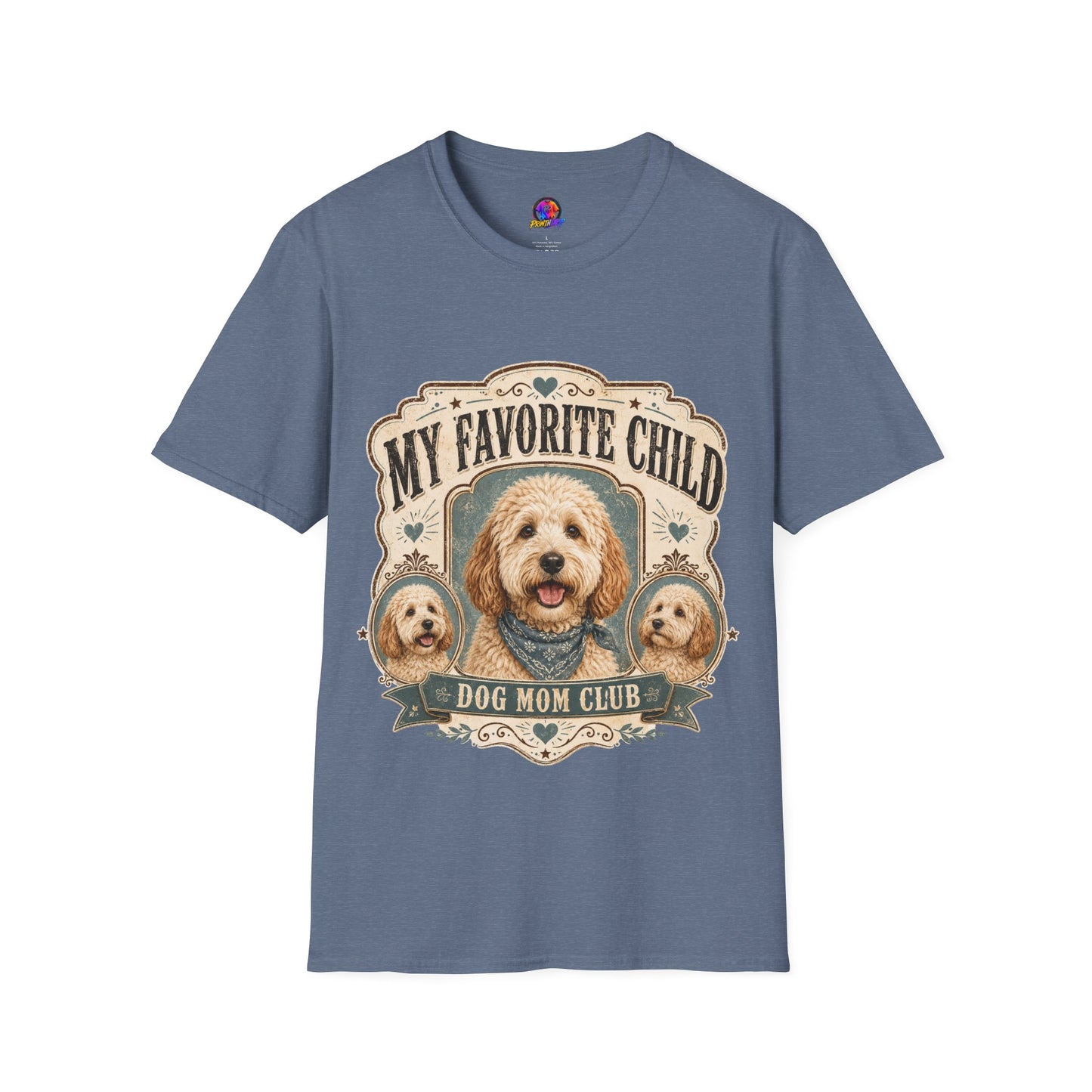 T-Shirt — "My Favorite Child" Dog Mom Club Graphic Tee