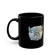 Gemini Zodiac Black Mug