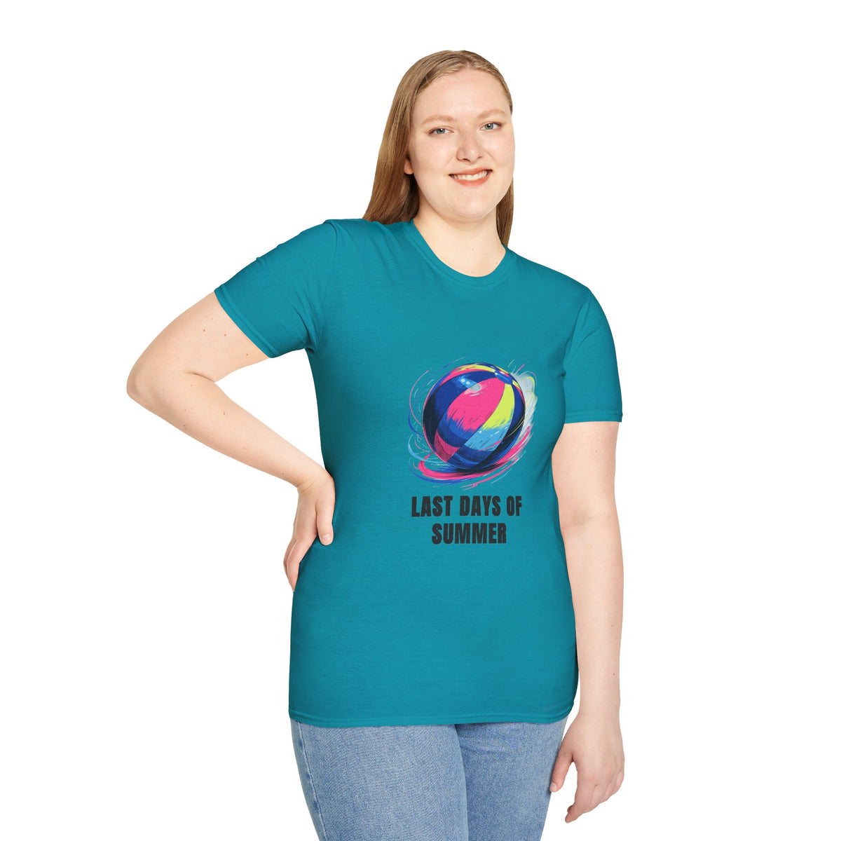 Last Days of Summer T-Shirt — Colorful Beach Ball Graphic Tee - Trending Now - August 2026