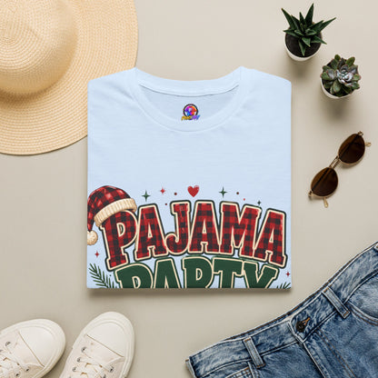 Pajama Party Crew T‑Shirt — Festive Christmas Lounge Tee