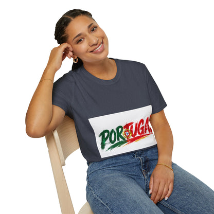 Portugal Flag Script T-Shirt — Portuguese Pride Tee