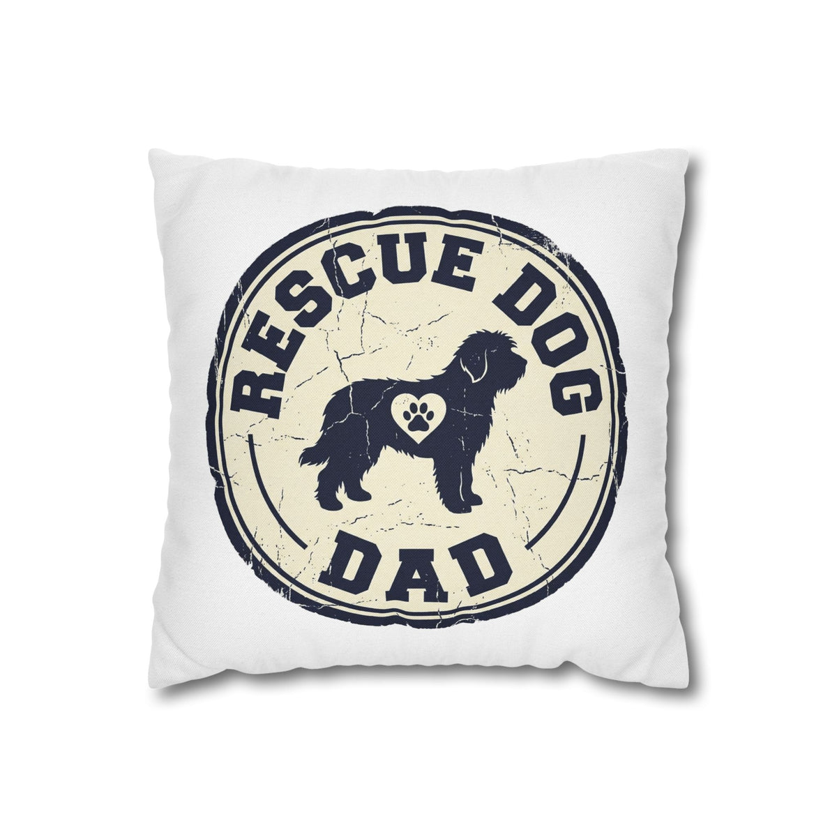 Funny Rescue Dog Dad Pillowcase