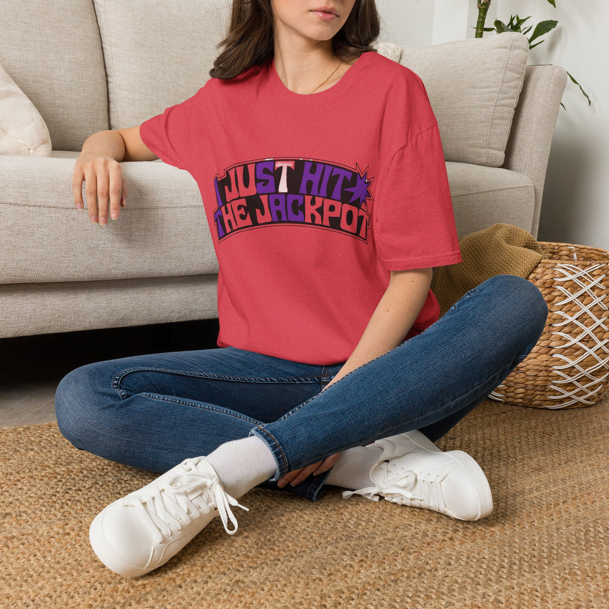 Just Hit the Jackpot T-Shirt — Retro Casino Graphic Tee - Trending Now - August 2026