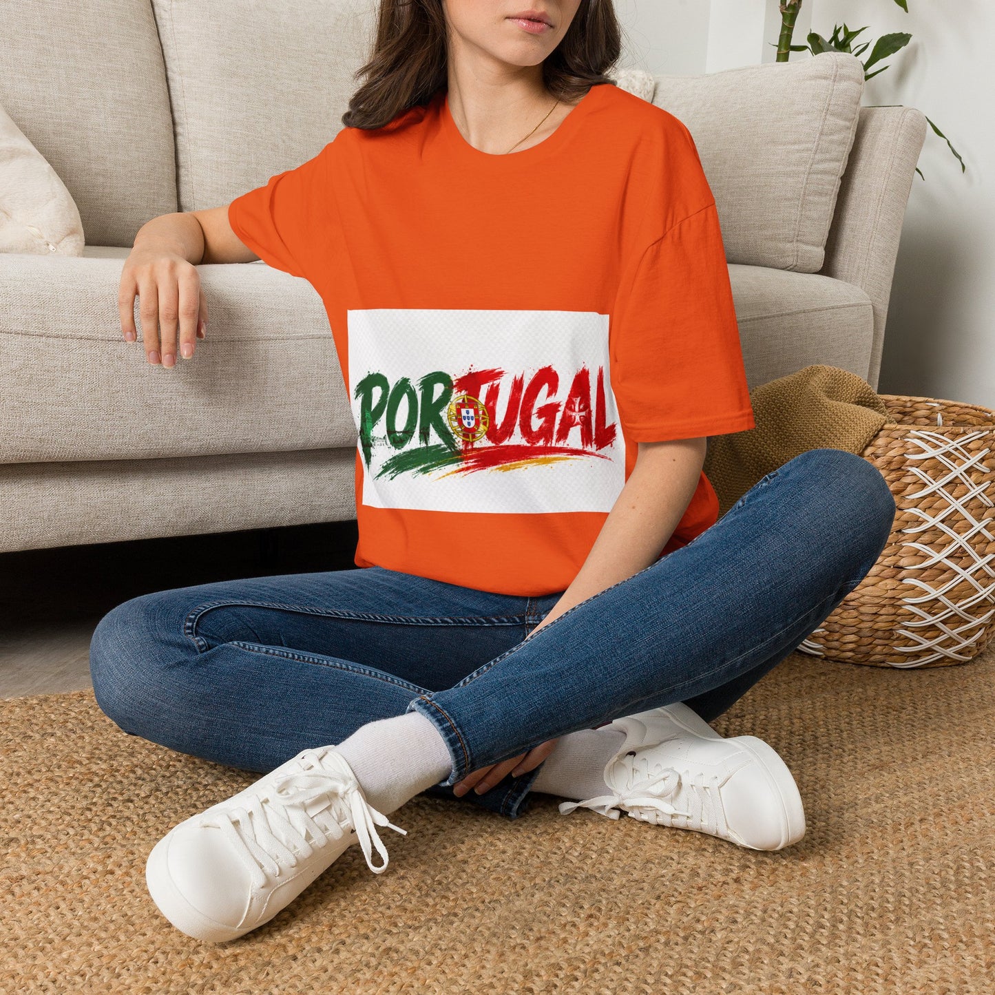 Portugal Flag Script T-Shirt — Portuguese Pride Tee