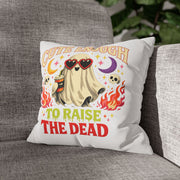 Halloween Cute Enough to Raise the Dead Ghost Pillowcase — Halloween Decorative Throw Pillow Cover