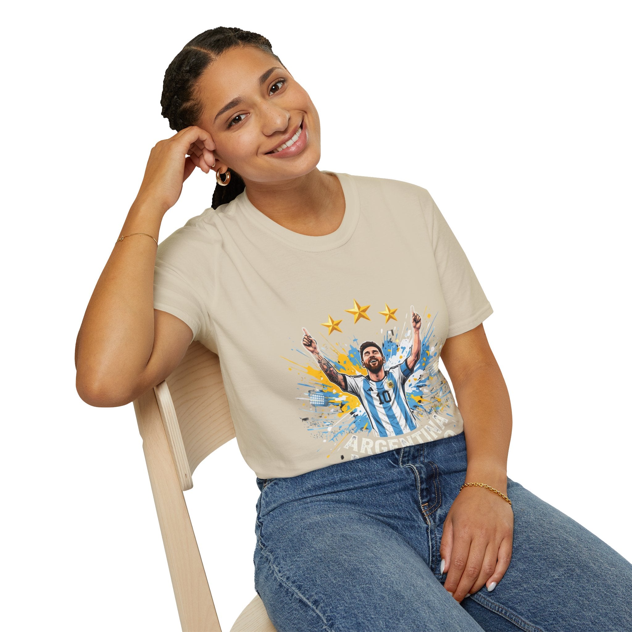 Argentina Messi  Soccer T‑Shirt — Argentina Messi 10 Fan Tee