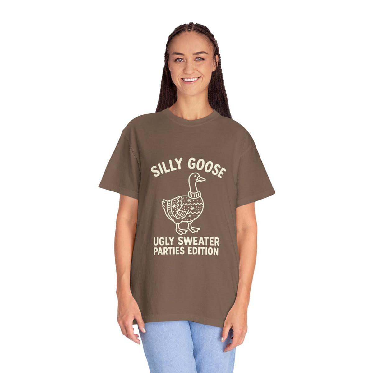 Silly Goose Ugly Sweater Parties Edition T-Shirt - Trending Now - October 2026