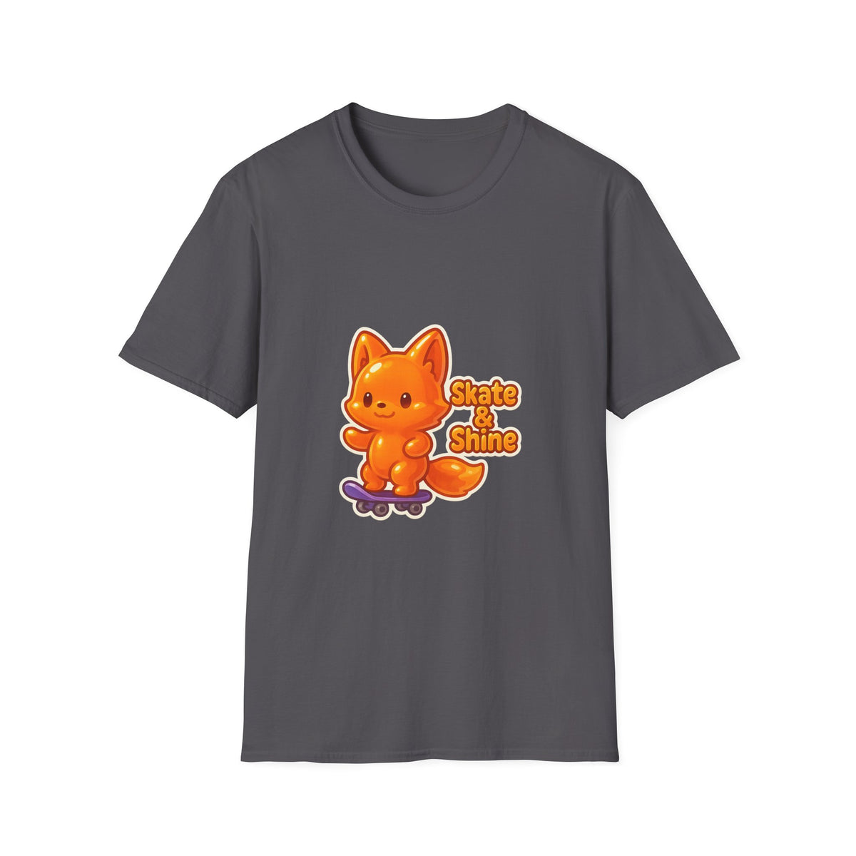 Cute Orange Fox Skateboard T-Shirt — "Gotta Skate" Graphic Tee - Trending Now - October 2026