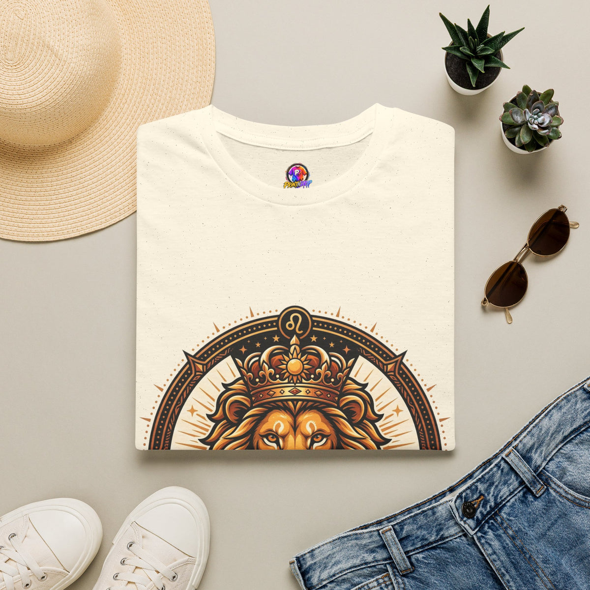 Leo Zodiac Lion T-Shirt — "Confidence Comes Naturally, I'm a Leo" Astrology Tee